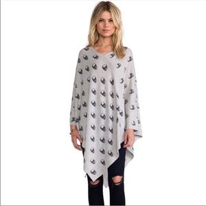 COPY - Skull cashmere poncho NWT